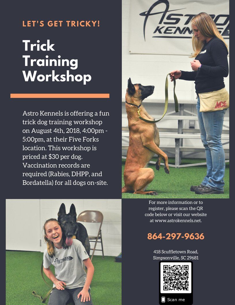 Astro kennels shop training